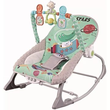   CHIPOLINO BABY SPA REZGŐ-ZENÉLŐ PIHENŐSZÉK 9 KG-IG - GREEN