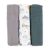 PETITE&MARS Bambusz muszlin 3db-os pelenka szett  Moussy Grey Planes