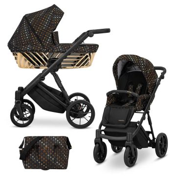 Kunert Ivento Glam Babakocsi - Fekete és mintás