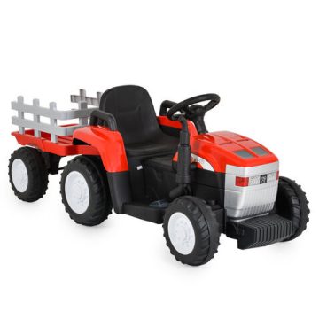 BO DALLAS elektromos traktor trélerrel - piros