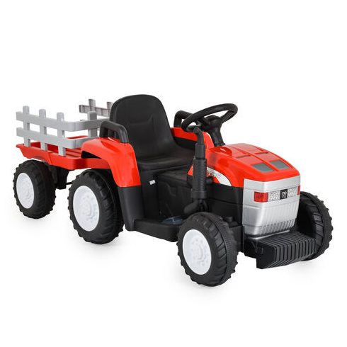 BO DALLAS elektromos traktor trélerrel - piros
