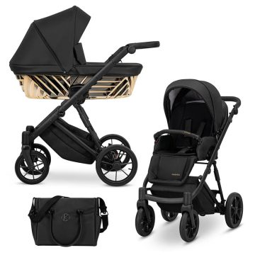 Kunert Ivento Glam Babakocsi - Műbőr fekete