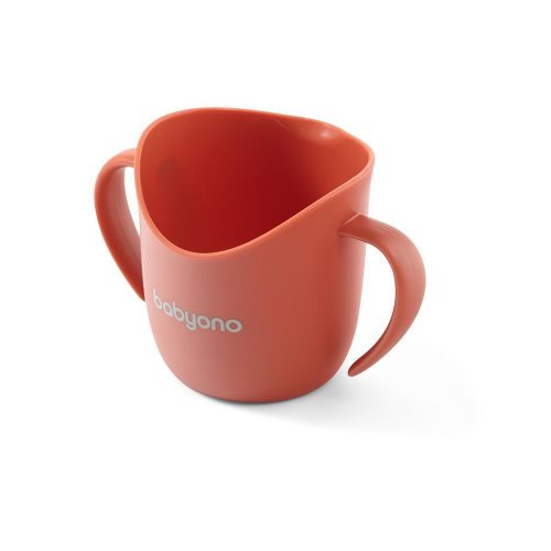 BabyOno tanulópohár - ergonómikus 12hó rózsaszín 1463/04