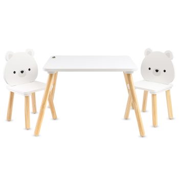 Moni Toys Fa asztal székekkel