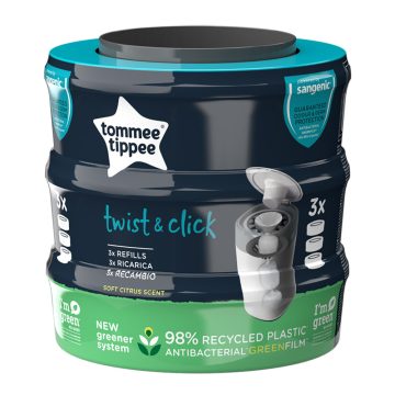   Tommee Tippee pelenkatároló utántöltő kazetta Sangenic Tec citrus 3 db