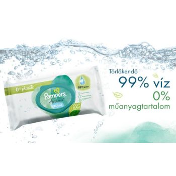 Pampers törlőkendő Harmonie Aqua Plastic free 24*48