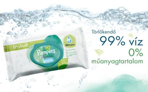 Pampers törlőkendő Harmonie Aqua Plastic free 24*48