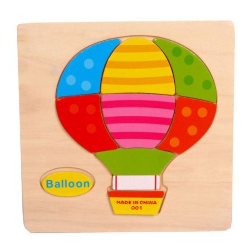 Fa puzzle - Hőlégballonos