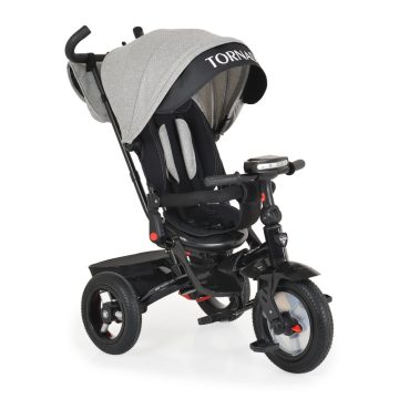   Byox Tornado szülőkaros tricikli 360° forgatható üléssel - szürke