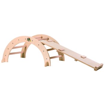   Moni Toys Pickler's fa mászó híd rámpával Montessori