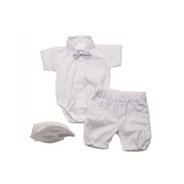   Ingbody, rövidnadrág simléderes sapka -3 részes fiú garnitúra