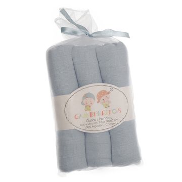 Gamberritos textilpelenka 80x80cm 3db szürke