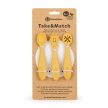 PETITE&MARS Szilikon gyakorló kanál szett 3 db Take&Match Intense Ochre 6m+