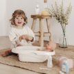 Smoby Baby Nurse Játékbaba fürdető szett, 8 részes - narancs