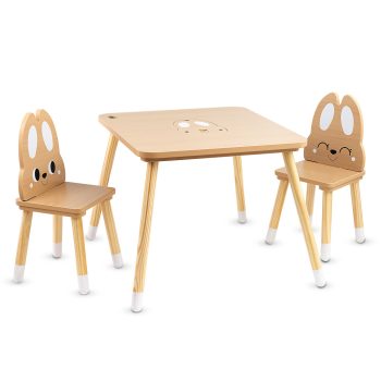 Moni Toys Fa asztal székekkel