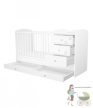 3 Fiókos kombinált gyermekágy FÉLIX - Fehér
