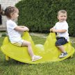 Smoby kétszemélyes műanyag Kutyusos libikóka - zöld