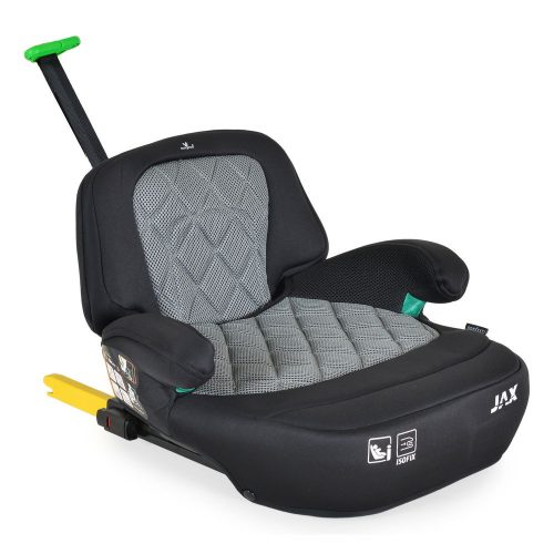 MONI JAX Isofix ülésmagasító háttámlával 125-150cm - szürke