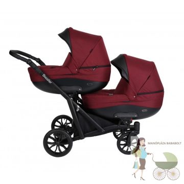 KUNERT BOOSTER IKER- ÉS TESTVÉRBABAKOCSI - BORDÓ