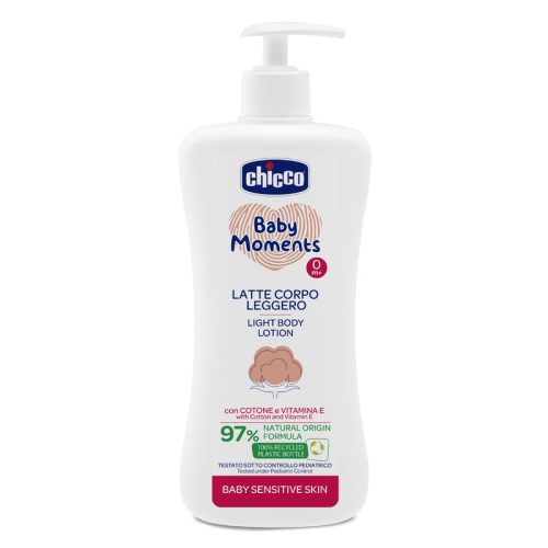 Chicco Testápoló tej Light 500 ml - sensitive 