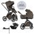 EASYWALKER Kombinált babakocsi Zoey Chestnut Brown + CBX By CYBEX Aton B2 i-Size + bázis