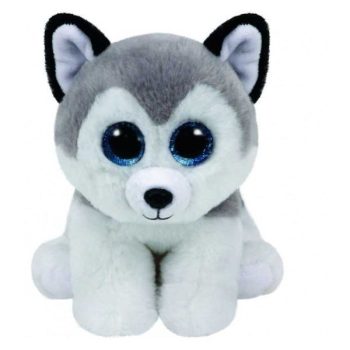 TY Beanie Babies plüssfigura BUFF , husky kutya -15cm