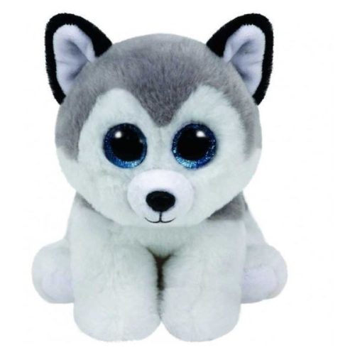 TY Beanie Babies plüssfigura BUFF , husky kutya -15cm