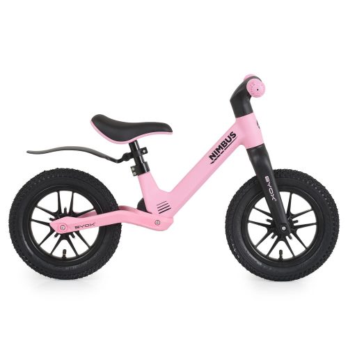 NIMBUS futóbicikli 12es fújható, világító kerekekkel PINK