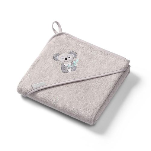 BabyOno fürdőlepedő kapucnis bambusz 100x100cm szürke koala