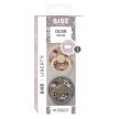  BIBS játszócumi – X Liberty Colour natúr kaucsuk kamilla fenyőzöld 2 db 