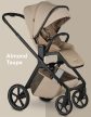 EASYWALKER Kombinált babakocsi Zoey Almond Taupe + CBX By CYBEX Aton B2 i-Size + bázis