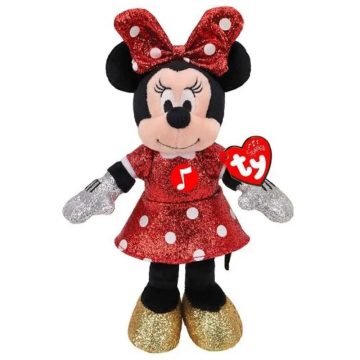 TY BEANIE BABIES CSILLÁMOS MINNIE HANGGAL 20CM      