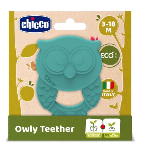 CHICCO Owly baglyos rágóka ECO+bioműanyag felhasználásával
