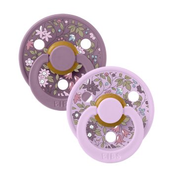   BIBS játszócumi – X Liberty Colour natúr kaucsuk kamilla viola 2 db