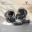 Cangaroo Onyx I-size dönthető autóshordozó 40-87cm - szürke