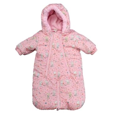   Mintás vízlepergetős, kapucnis bélelt bébizsák, overál