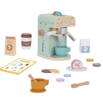 Tooky Toy fajáték kávéfőző pasztel