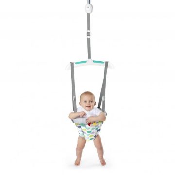   BRIGHT STARTS  Ajtókerethez rögzíthető ugráló Playful Parade 6h+, 12kg-ig