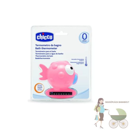 Chicco BabyMoments halacskás vízhőmérő - rózsaszín