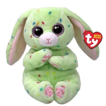 Ty Beanie Bellies plüss figura FERN, 15 cm -zöld nyuszi