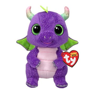 TY BEANIE BOOS plüssfigura DAPHNE- 15cm, dinoszaurusz