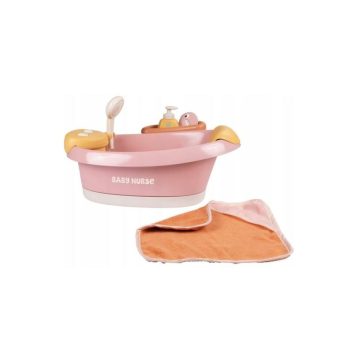   Smoby Baby Nurse: Baba fürdőkád és hidromasszázs-zuhanyzó - narancs