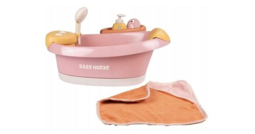 Smoby Baby Nurse: Baba fürdőkád és hidromasszázs-zuhanyzó - narancs