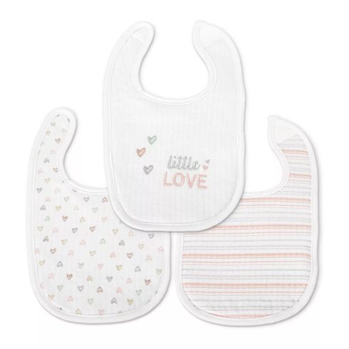 Lorelli Natural tépőzáras előke 3db - Lányos