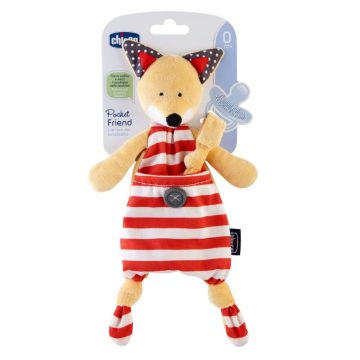 CHICCO Pocket Friend Róka szundikendő és cumitartó