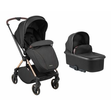   Kikkaboo babakocsi 2in1 átfordítható tolókarral Lanah fekete