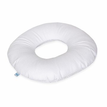   Ceba szülés utáni ülőpárna - Fánk pöttyös szürke-fehér