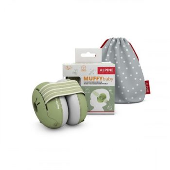 Alpine Muffy Baby fültok csecsemőknek zöld