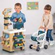 Smoby Szupermarket elektronikus pénztárgéppel, bevásárlókocsival - 34 db-os