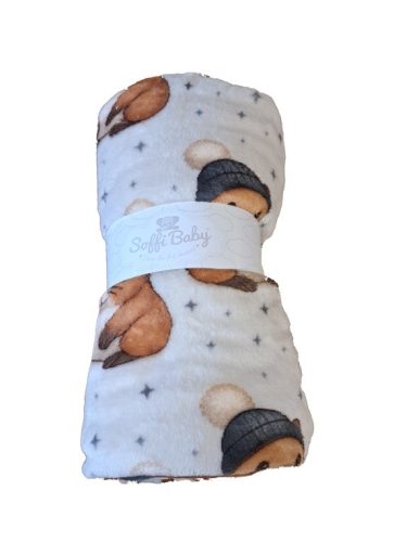 Soffi Baby takaró plüss dupla bézs hörcsög 75x100cm